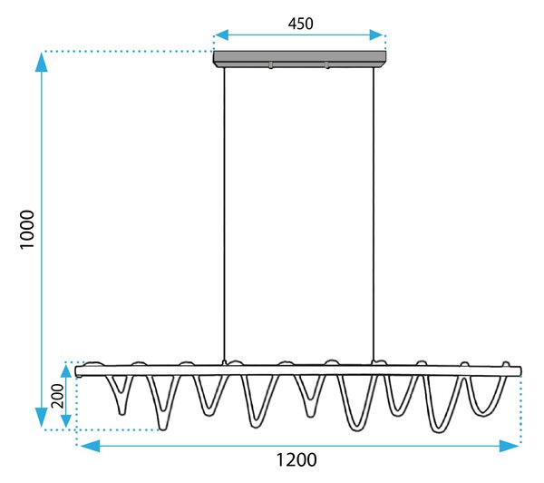 Stropni luster LED APP1288-CP