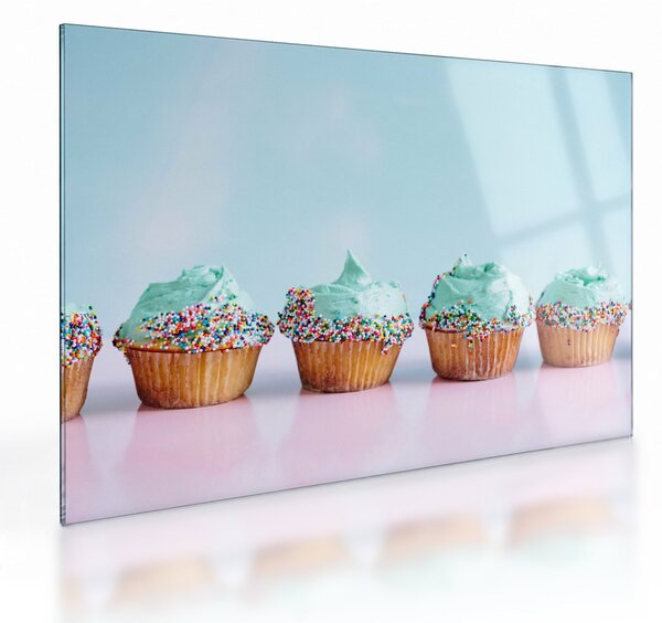 Staklena slika cupcaka (70x50 cm)