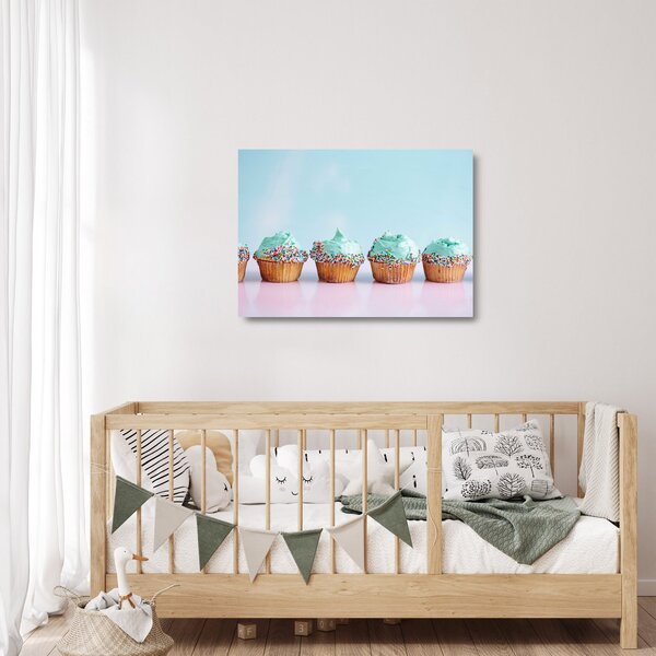 Staklena slika cupcaka (70x50 cm)