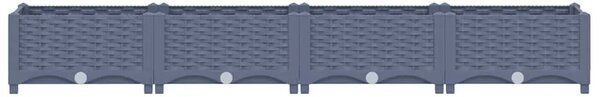 Povišena gredica 160x40x23 cm od polipropilena - Plavo-siva 160 x 40 x 23 cm 1 Plavo-siva