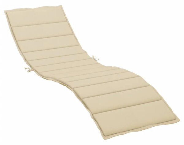 Jastuk za ležaljku bež 200 x 60 x 3 cm od tkanine Oxford - Bež 200 x 60 x 3 cm 1 Bež