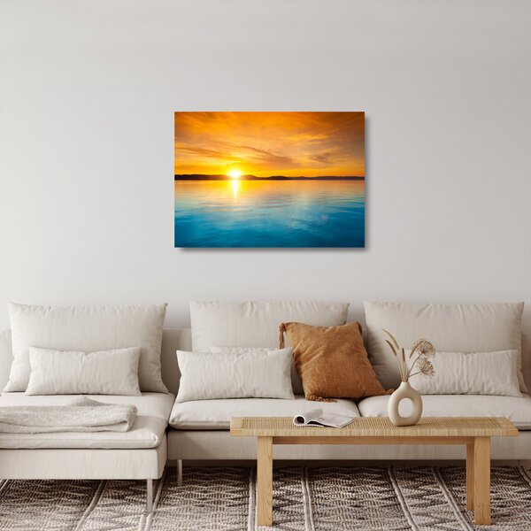 Staklena slika izlaska sunca (70x50 cm)