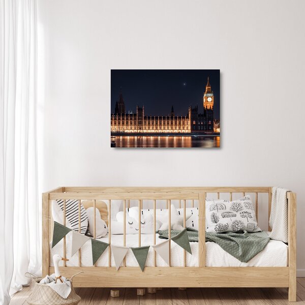 Staklena slika Big Bena u Londonu (70x50 cm)