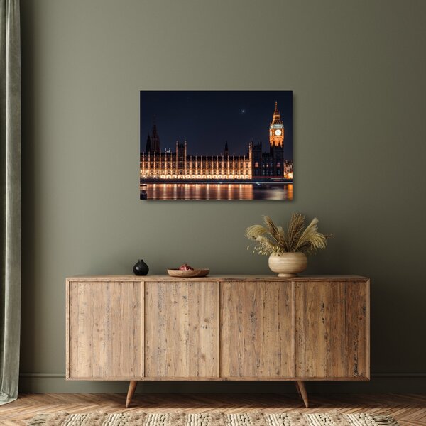 Staklena slika Big Bena u Londonu (70x50 cm)