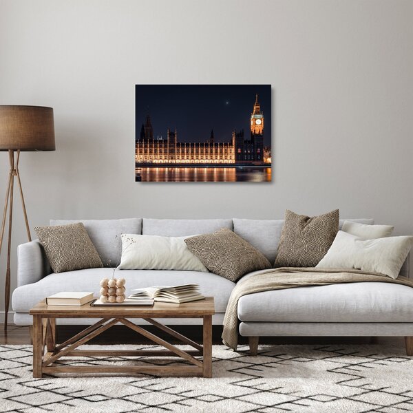 Staklena slika Big Bena u Londonu (70x50 cm)