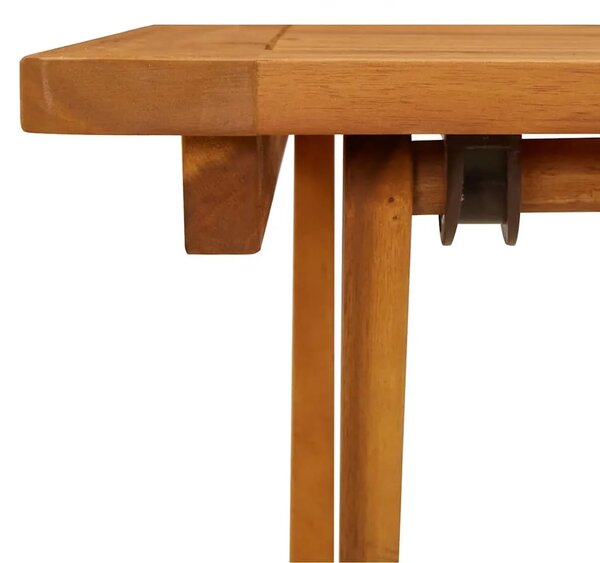 Sklopivi vrtni stol 60 x 60 x 75 cm od masivnog bagremovog drva - 1 60 cm Četvrtasto 60 cm