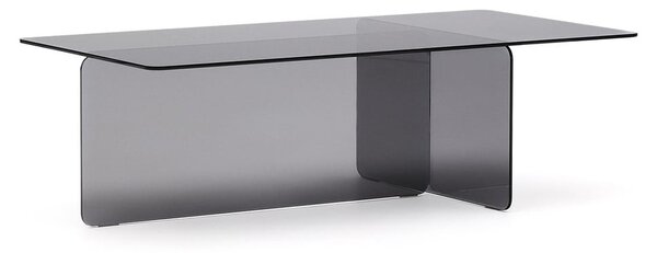 Sivi stakleni stolić za kavu 60x120 cm Zaren – Kave Home