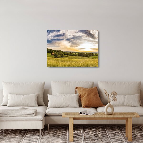 Staklena slika pejzaža (70x50 cm)