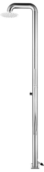 Vrtni tuš od nehrđajućeg čelika 225 cm