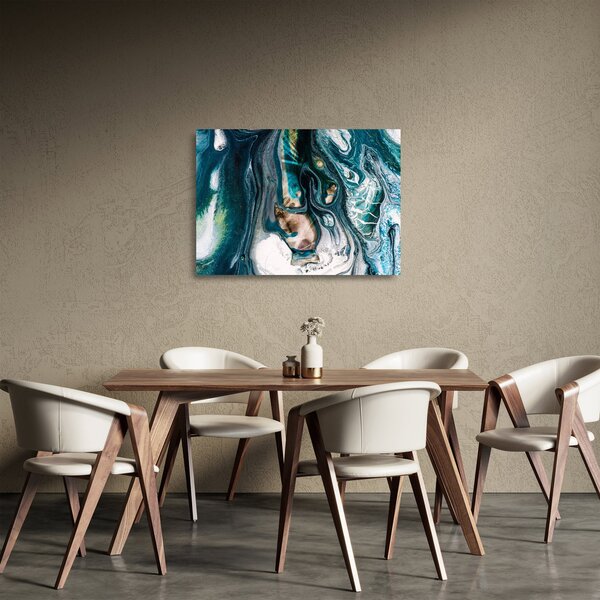 Staklena slika apstrakcije (70x50 cm)