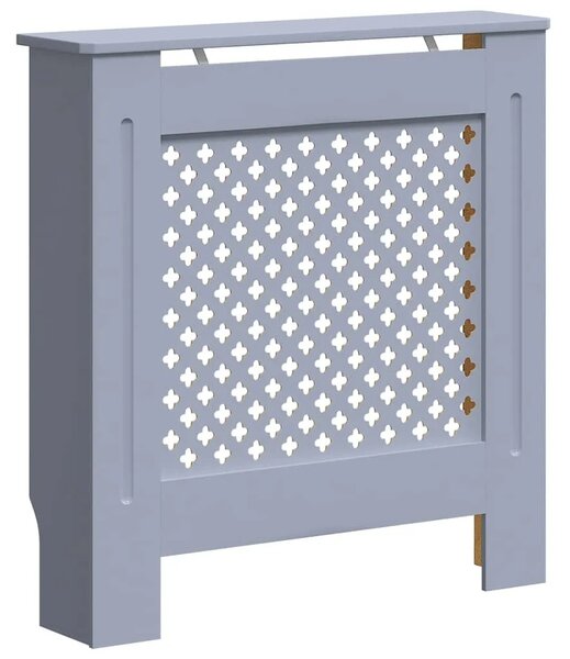 Maska za radijator - Pokrov za radijator sivi MDF 78 cm - Siva 78 x 19 x 81.5 cm 1 Siva