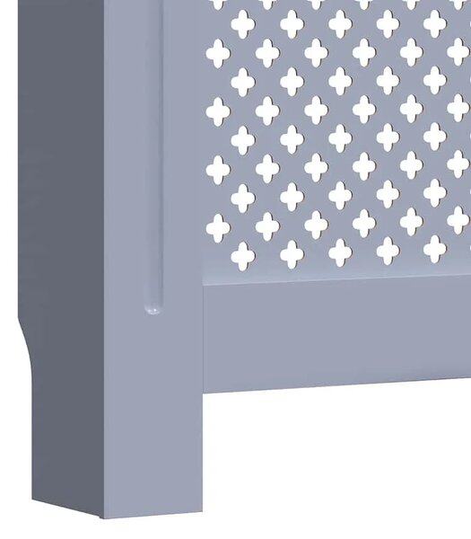Maska za radijator - Pokrov za radijator sivi MDF 78 cm - Siva 78 x 19 x 81.5 cm 1 Siva