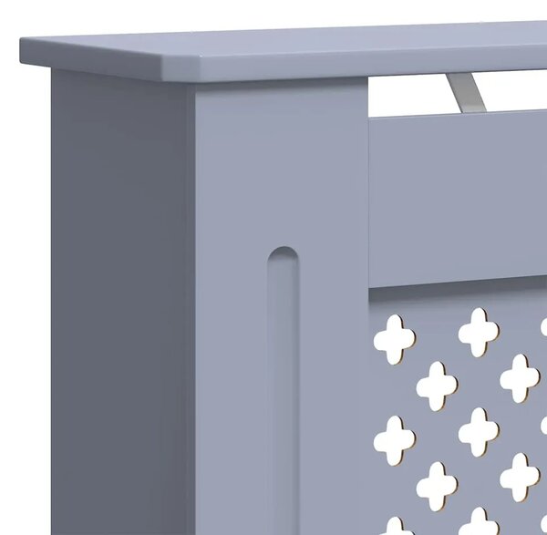 Maska za radijator - Pokrov za radijator sivi MDF 78 cm - Siva 78 x 19 x 81.5 cm 1 Siva