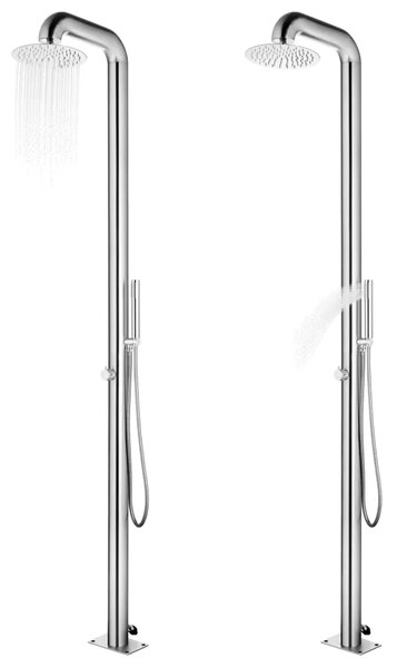 Vrtni tuš od nehrđajućeg čelika 225 cm