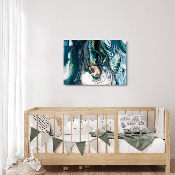 Staklena slika apstrakcije (70x50 cm)
