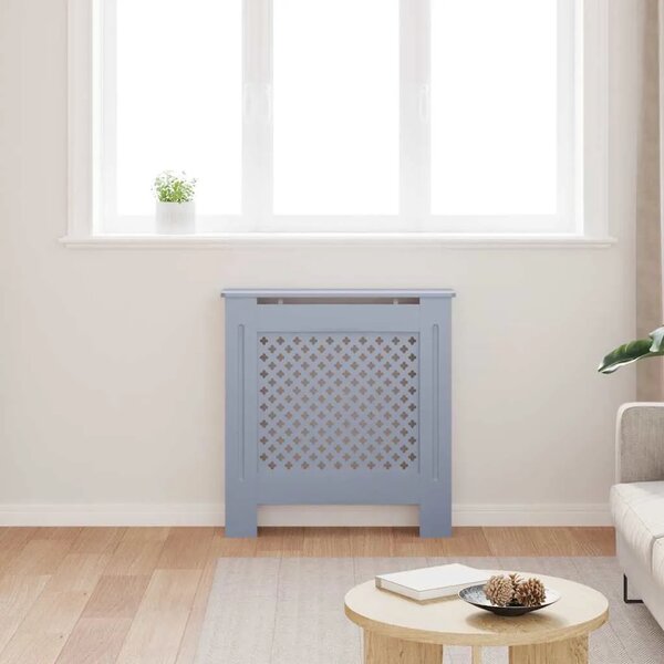 Maska za radijator - Pokrov za radijator sivi MDF 78 cm - Siva 78 x 19 x 81.5 cm 1 Siva