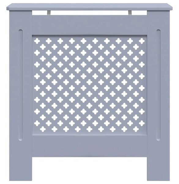 Maska za radijator - Pokrov za radijator sivi MDF 78 cm - Siva 78 x 19 x 81.5 cm 1 Siva