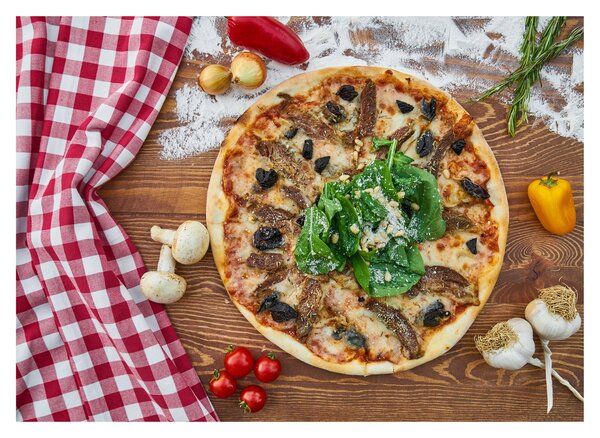 Staklena slika pizze (70x50 cm)