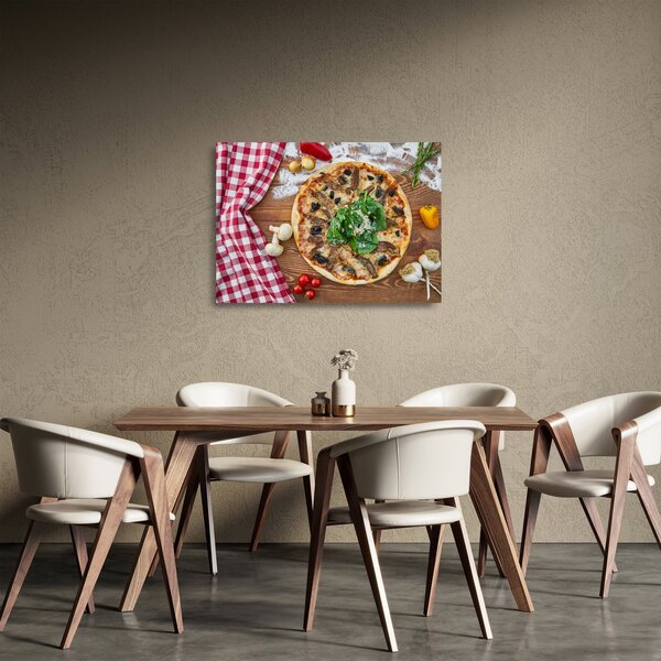 Staklena slika pizze (70x50 cm)