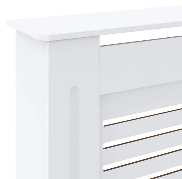 Maska za radijator - Pokrov za radijator MDF bijeli 205 cm - Bijela 205 x 20.5 x 81.5 cm 1 Bijela