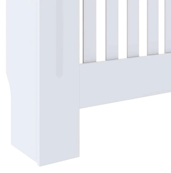 Maska za radijator - Pokrov za radijator konstruirano drvo bijeli 78 cm - Bijela 78 x 19 x 81.5 cm 1 Bijela