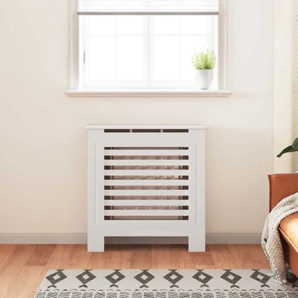 Maska za radijator - Pokrov za radijator MDF bijeli 78 cm - Bijela 78 x 19 x 81.5 cm 1 Bijela