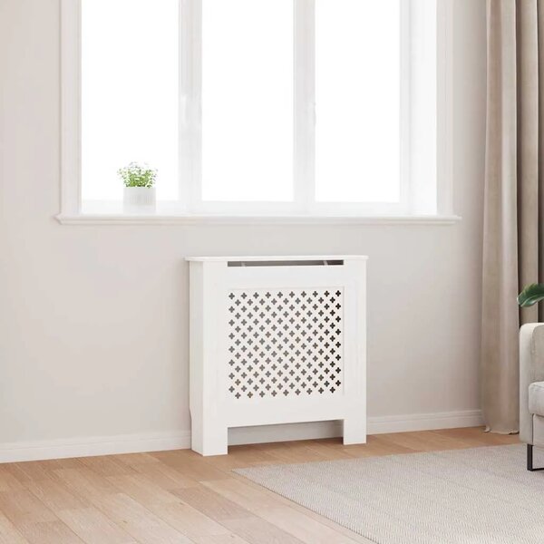 Maska za radijator - Pokrov za radijator MDF bijeli 78 cm - Bijela 78 x 19 x 81.5 cm 1 Bijela