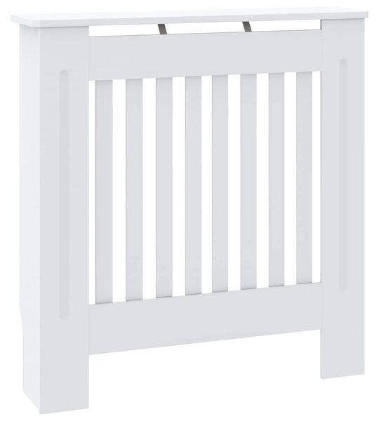 Maska za radijator - Pokrov za radijator konstruirano drvo bijeli 78 cm - Bijela 78 x 19 x 81.5 cm 1 Bijela