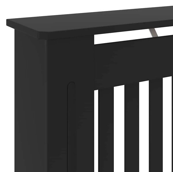 Maska za radijator - Pokrov za radijator konstruirano drvo crni 78 cm - Crna 78 x 19 x 81.5 cm 1 Crna