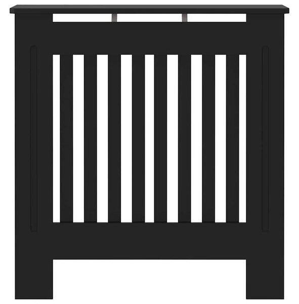 Maska za radijator - Pokrov za radijator konstruirano drvo crni 78 cm - Crna 78 x 19 x 81.5 cm 1 Crna