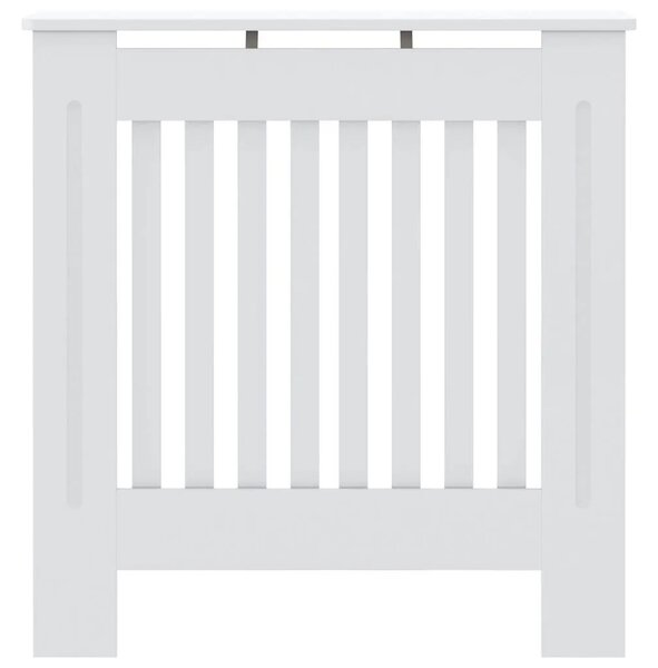 Maska za radijator - Pokrov za radijator konstruirano drvo bijeli 78 cm - Bijela 78 x 19 x 81.5 cm 1 Bijela