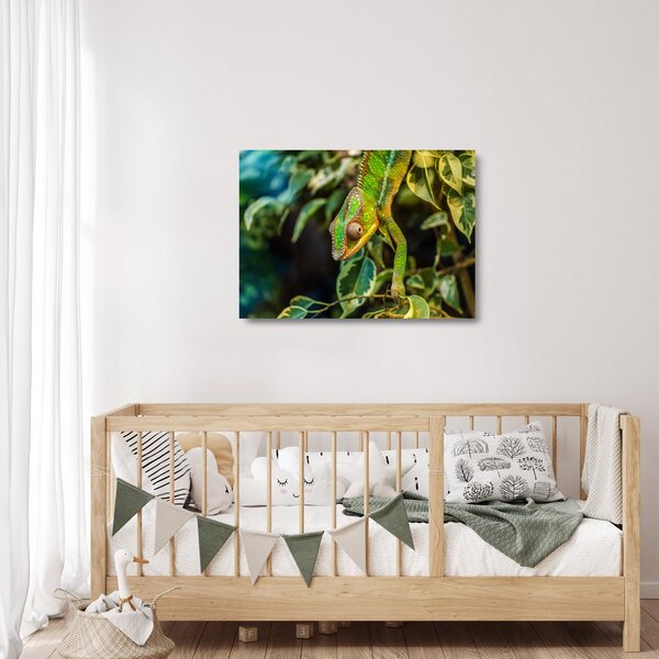 Staklena slika kameleona (70x50 cm)