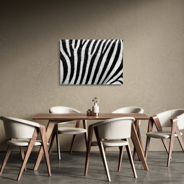 Staklena slika kože zebre (70x50 cm)