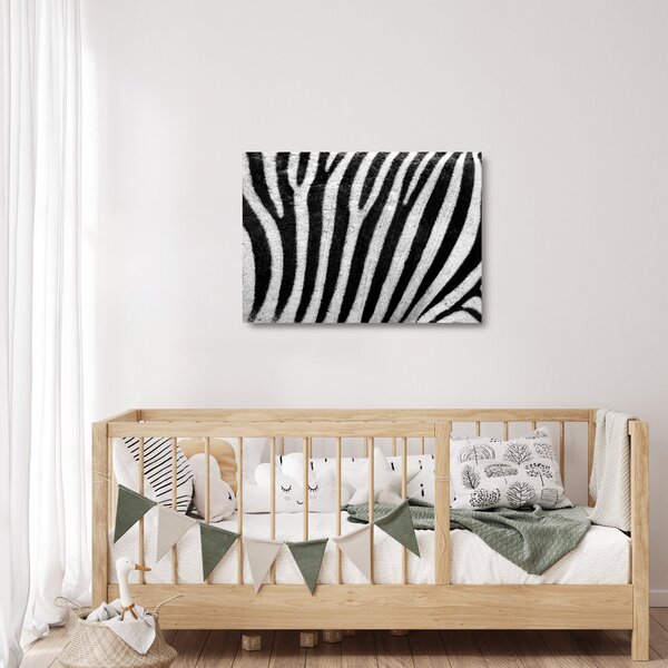 Staklena slika kože zebre (70x50 cm)