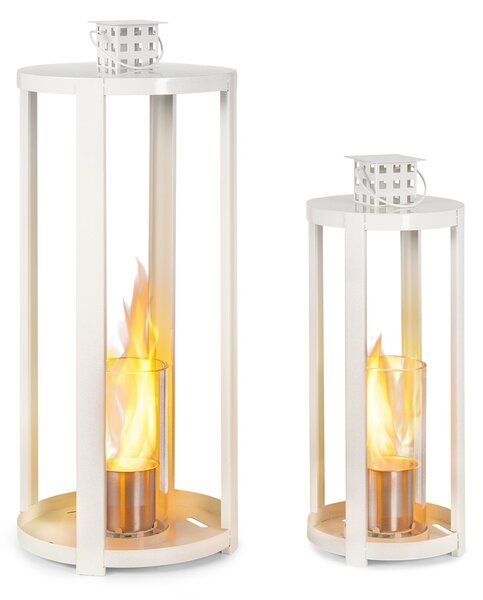 Blumfeldt Fiamme Cilindro, etanol lampe, set od 2 komada, inox plamenik, 0,3 litre, vrijeme gorenja 4 sata
