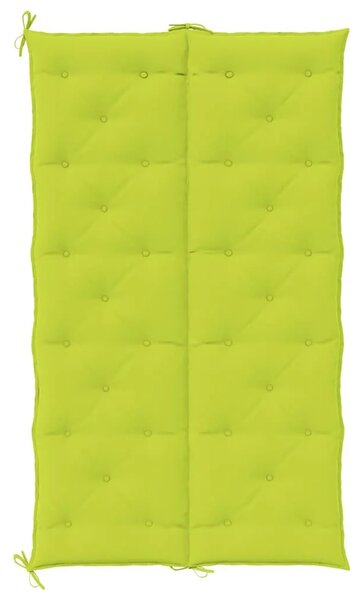 Jastuk za vrtnu klupu jarkozeleni 180x(50+50)x7 cm od tkanine - Svjetlozelena 180 cm 2 Svjetlozelena