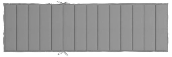 Jastuk za ležaljku sivi 200 x 60 x 3 cm od tkanine Oxford - Siva 200 x 60 x 3 cm 1 Siva