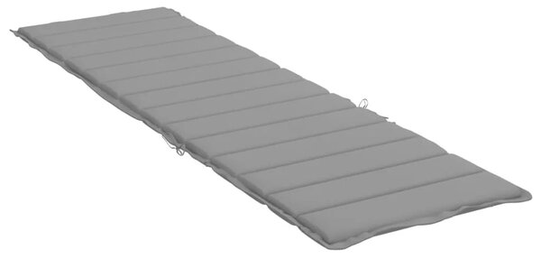 Jastuk za ležaljku sivi 200 x 60 x 3 cm od tkanine Oxford - Siva 200 x 60 x 3 cm 1 Siva