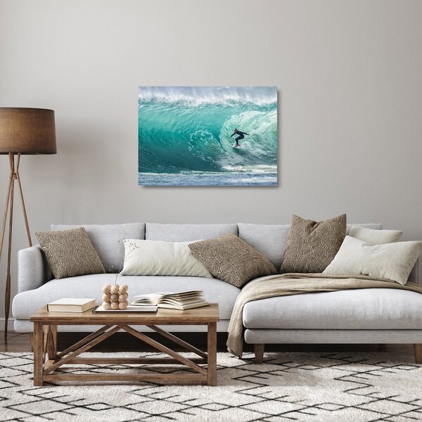 Staklena slika surfanja (70x50 cm)