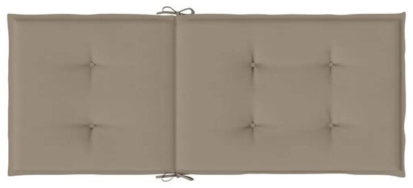 Jastuci za vrtne stolice 6 kom smeđesivi 120x50x3 cm od tkanine - Sivo-smeđa 120 x 50 x 3 cm 6 Sivo-smeđa