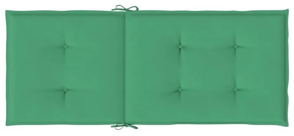 Jastuci za vrtne stolice 4 kom zeleni 120x50x3 cm od tkanine - Zelena 120 x 50 x 3 cm 4 Zelena