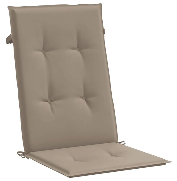Jastuci za vrtne stolice 6 kom smeđesivi 120x50x3 cm od tkanine - Sivo-smeđa 120 x 50 x 3 cm 6 Sivo-smeđa