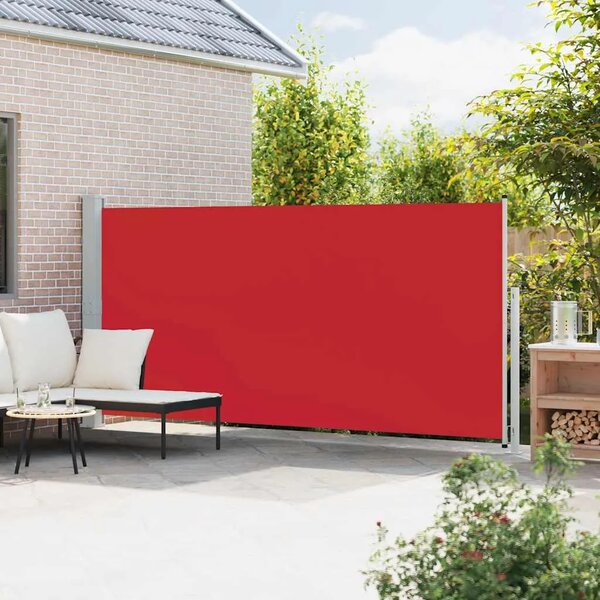 Uvlačiva bočna tenda za terasu 180 x 500 cm crvena - Crvena 180 x 500 cm 1 Crvena