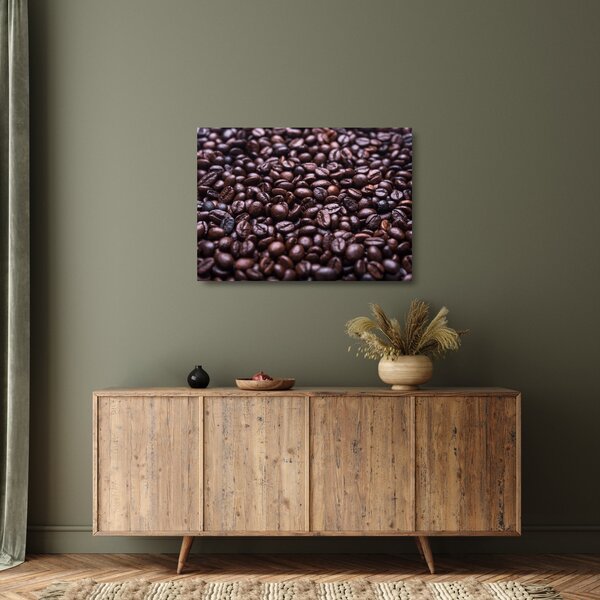 Staklena slika zrna kave (70x50 cm)