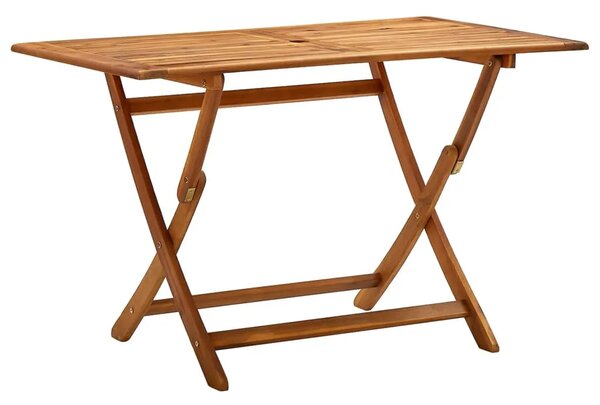 Sklopivi vrtni stol 120 x 70 x 75 cm masivno bagremovo drvo - Smeđa 120 x 70 x 75 cm 1 Smeđa