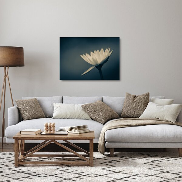 Staklena slika cvijeta (70x50 cm)