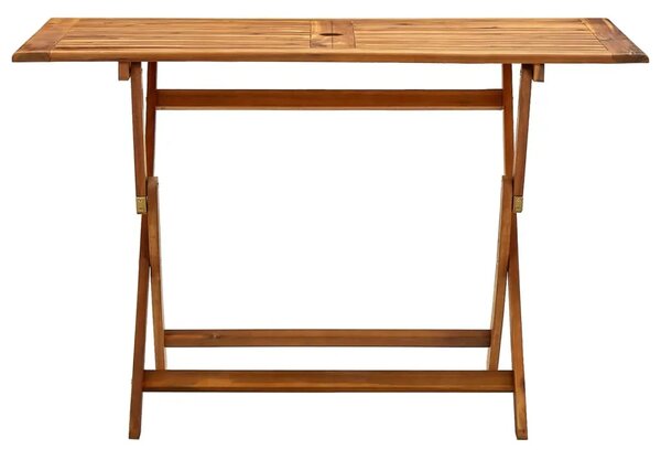 Sklopivi vrtni stol 120 x 70 x 75 cm masivno bagremovo drvo - Smeđa 120 x 70 x 75 cm 1 Smeđa