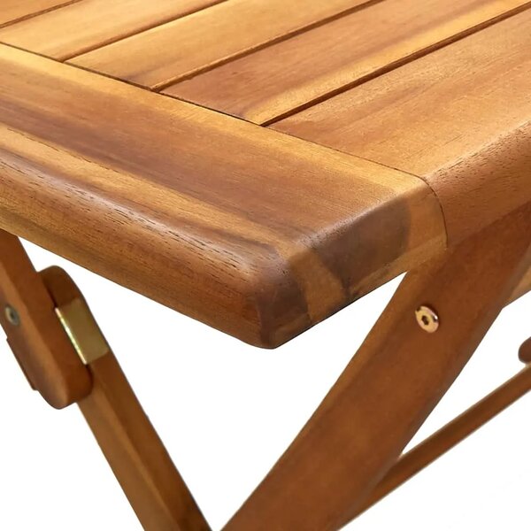 Sklopivi vrtni stol 120 x 70 x 75 cm masivno bagremovo drvo - Smeđa 120 x 70 x 75 cm 1 Smeđa