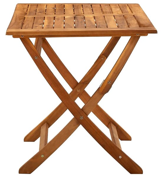 Sklopivi vrtni stol 120 x 70 x 75 cm masivno bagremovo drvo - Smeđa 120 x 70 x 75 cm 1 Smeđa