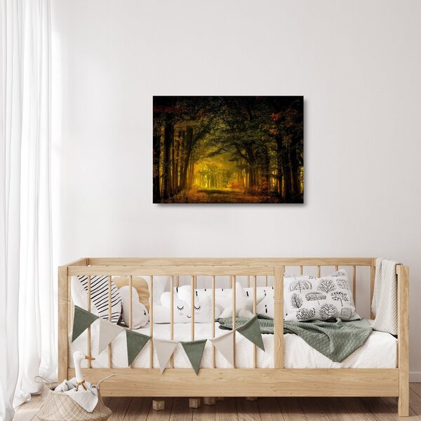 Staklena slika šume (70x50 cm)